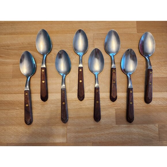 (8) Table Spoons 7.25" Washington Forge Town and Country Stainless USA Flatware - Picture 1 of 8